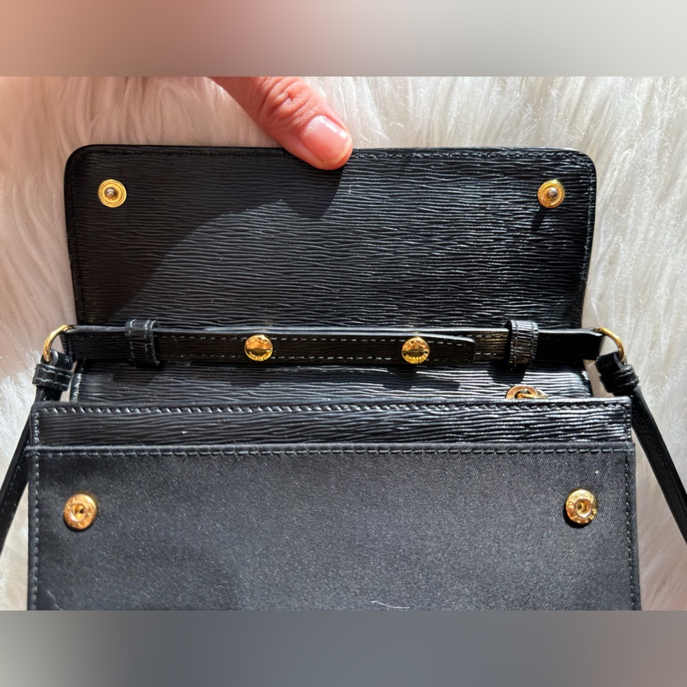 Prada Leather and Nylon Wallet with Detachable Strap - Picture 7 of 14